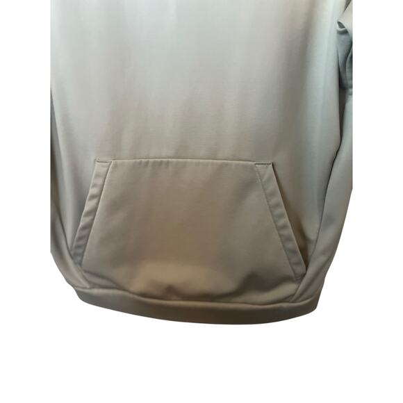 UNDER ARMOUR HOODIE SWEATSHIRT MENS BEIGE FRONT LOGO SIZE M - Picture 4 of 11